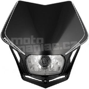 Racetech V-Face maska na moto se světlem černá