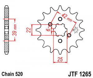 JT Sprockets JTF1265.16