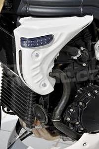 Ermax kryty chladiče, čiré blinkry bílá (fusion white) - Triumph Speed Triple 1050 2005/2010