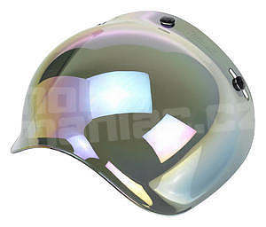 Biltwell Bubble Shield Rainbow Mirror - 1
