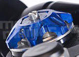 RDmoto FPA22 - Ducati 749 /Dark/S Showa 03-06, modrý eloxovaný hliník