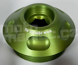 RDmoto OC3 Kawasaki M30x1,5mm, zelený eloxovaný hliník