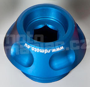 RDmoto OC4 Aprilia, Suzuki M20x1,5mm, modrý eloxovaný hliník
