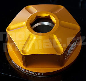 RDmoto MKR2415 M24x1,5mm, zlatý eloxovaný hliník