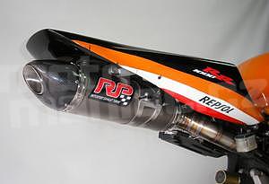 RP výfukový systém Kompletní výfukový systém Inox, tlumič ovál carbon titan, Honda CBR 1000 RR 04-07 - 1