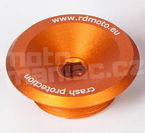 RDmoto PHV2 rámové protektory - Ducati Diavel 11, oranžový eloxovaný hliník