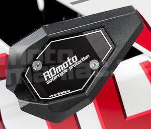 RDmoto SL01 rámové padací slidery - Aprilia RS4 125 11-, černý eloxovaný hliník