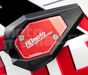 RDmoto SL01 rámové padací slidery - Ducati Monster 696 08-, červený eloxovaný hliník