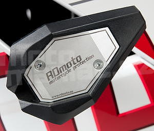 RDmoto SL01 rámové padací slidery - Ducati Monster 1100/1100S 09-, stříbrný eloxovaný hliník