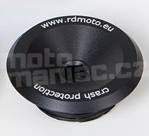 RDmoto PV1 protektory přední osa - Suzuki GSX-R 1300 Hayabusa 99-07, černý eloxovaný hliník