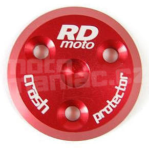 RDmoto PM1 protektory uchycení na motor - Honda CBF600(S) 04-07, červený eloxovaný hliník