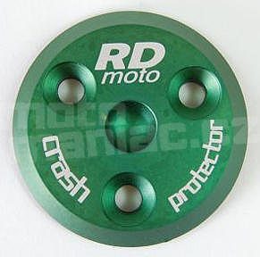 RDmoto PM1 protektory uchycení na motor - Honda CBR600RR 03-06, zelený eloxovaný hliník