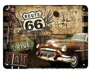 Metal Sign Route 66
