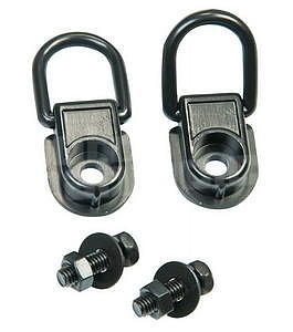 Clamps For Rubber Straps Metal, black, 2 kusy - 1