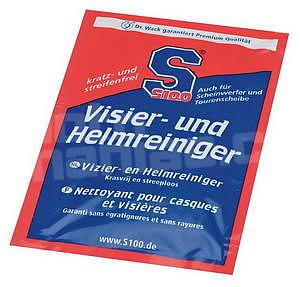 S100 Visor and Helmet Cleaner, Set of Wet And Dry Cloth