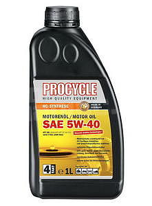 Procycle 4-T Engine Oil, HC Synth, 5W-40, 1 l