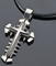 Cross Necklace, Leather Band 45-52 cm - 1/2
