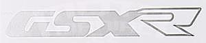 GSXR Sticker Silver, 33 cm
