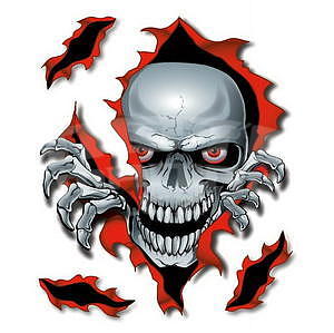 Red Skull Decal