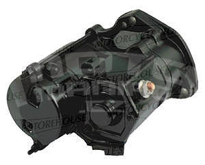 WPS 1,4KW Starter Motor Black - 06-13 Dyna, 7-13 Softail, FLT