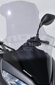 Ermax turistické plexi +25cm (70cm) - Honda PCX 125 2014-2015, čiré