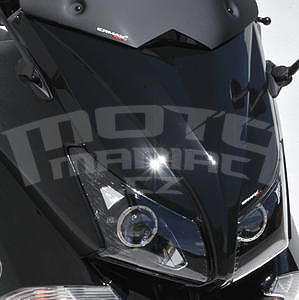 Ermax přední maska, 2x obrysové světlo Yamaha TMax 530 2012-2014, r.v. 2013 glossy black blackmax (power black)