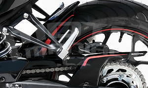 Ermax zadní blatník s krytem řetězu - Yamaha YZF-R3 2015, black/red - 1