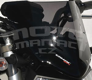 Ermax Sport plexi větrný štítek 25cm - Yamaha MT-09 2013-2016, černé kouřové