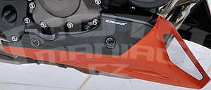 Ermax kryt motoru dvoudílný - Yamaha MT-09 2013-2016, amber metal (blazing orange)