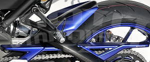 Ermax zadní blatník s krytem řetězu - Yamaha MT-09 2013-2016, 2014-2016  satin blue/satin black (race blu)