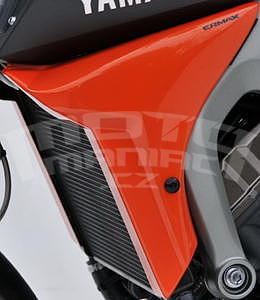 Ermax kryty chladiče - Yamaha MT-09 2013-2015, amber (blazing orange) - 1