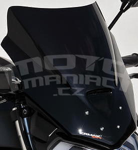 Ermax plexi větrný štítek 36cm - Yamaha MT-125 2014-2015, černé neprůhledné