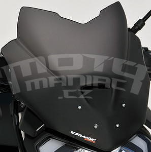 Ermax Sport plexi větrný štítek 27cm - Yamaha MT-125 2014-2015, černé satin