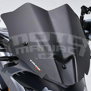 Ermax Sport plexi větrný štítek 30cm - Suzuki GSX-S1000 2015, šedé satin