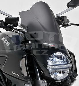 Ermax Double Bubble plexi větrný štítek 39cm - Ducati Diavel 2011-2013 - 1