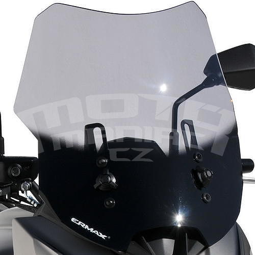 Ermax turistické plexi +10cm (41cm) - Kawasaki Versys 650 2015, lehce kouřové - 1
