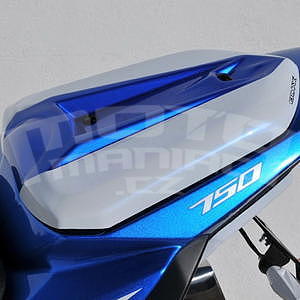 Ermax kryt sedla spolujezdce - Suzuki GSR750 2011-2015, 2013/2015 white/metallic blue (YWW/YSF)