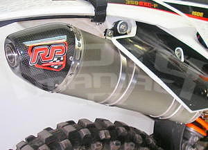 RP koncovka ovál carbon/titan Racing Style - KTM 350 EXC r.v. od 2011 - 1