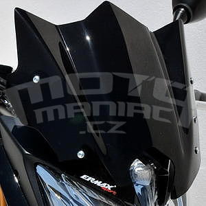 Ermax Sport plexi větrný štítek 24cm - Yamaha FZ8 2010-2016, černé neprůhledné