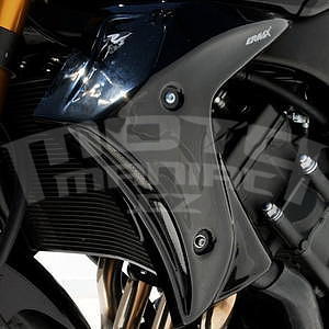 Ermax kryty chladiče - Yamaha FZ8 2010-2016, glossy black (SMX)