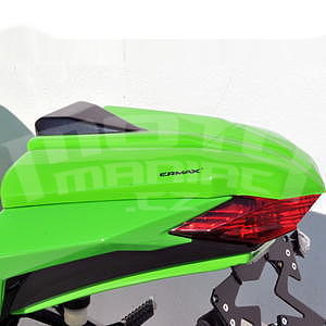 Ermax kryt sedla spolujezdce - Kawasaki Ninja 300 2013-2016, 2015 vert (lime green)/mat black (flat ebony)