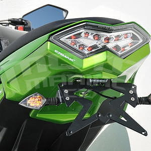 Ermax podsedlový plast s držákem SPZ - Kawasaki Z1000SX 2011-2016, pearl green (candy lime green)