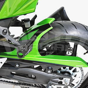 Ermax zadní blatník s krytem řetězu - Kawasaki Z750R 2011-2012, 2012 pearl green/metallic black