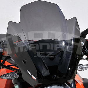 Ermax Sport plexi větrný štítek 37cm - KTM 1290 Super Duke R 2014-2015, černé kouřové