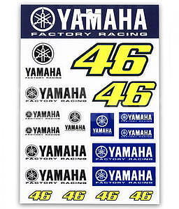 Valentino Rossi VR46 Yamaha samolepky