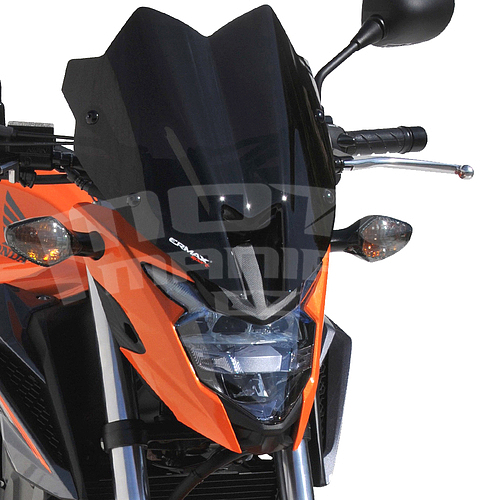 Ermax Sport plexi větrný štítek - Honda CB500F 2016, černé neprůhledné