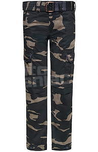 John Doe Cargo Kevlar Slim kalhoty s úzkým střihem Camouflage - 1