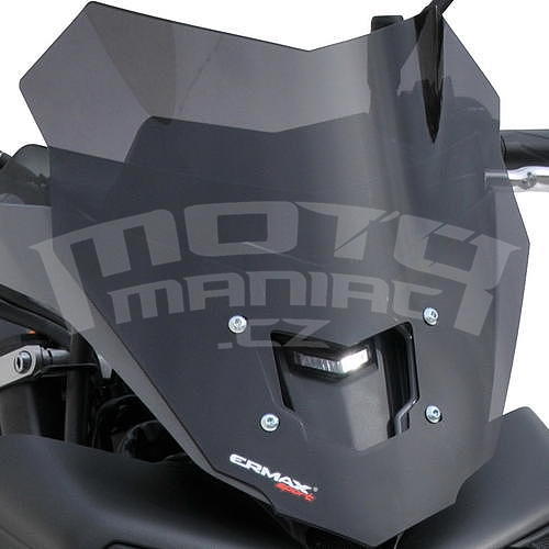 Ermax Sport plexi 29cm - Yamaha MT-10 2016, černé kouřové - 1