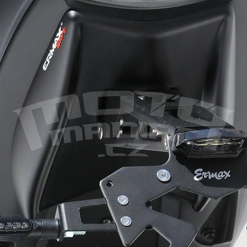 Ermax podsedlový plast s držákem SPZ - Suzuki GSX-S750 2017, černá matná (Metallic Matte Black YKV) - 1