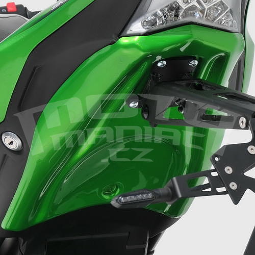 Ermax podsedlový plast s držákem SPZ - Kawasaki Z900 2017-2019, tmavě zelená perleť 2017-2019(Candy Lime Green 3 51P) - 1